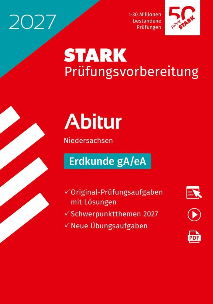 STARK Erdkunde gA/eA - Abitur 2027 Niedersachsen - Prüfungsvorbereitung, m. 1 Buch, m. 1 Beilage