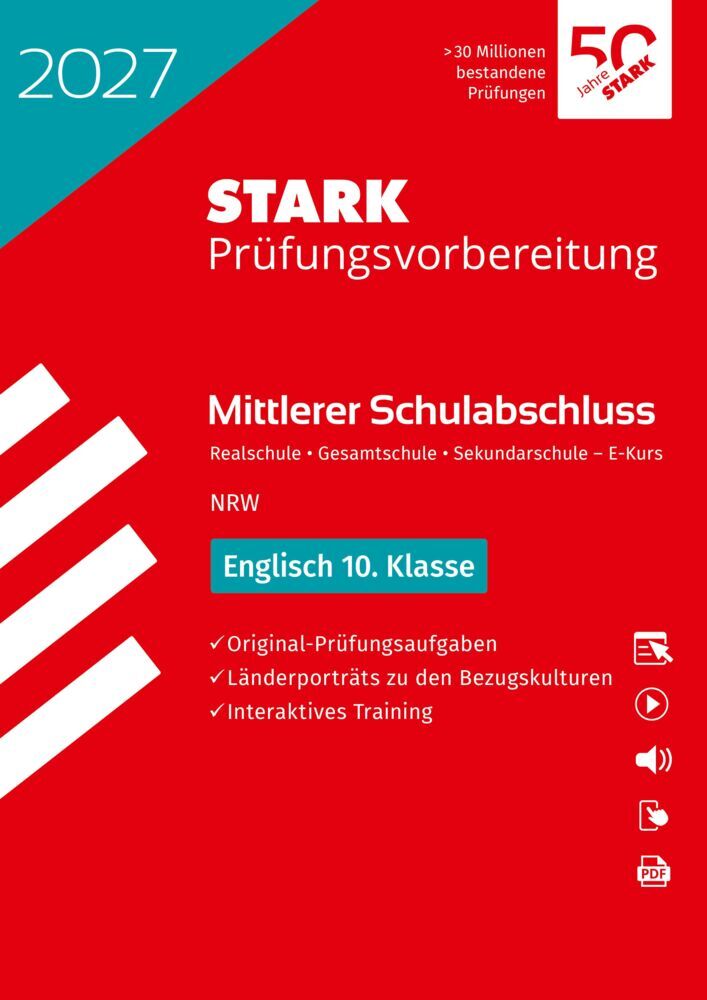 STARK Englisch - Mittlerer Schulabschluss (MSA) 2027 NRW - Prüfungsvorbereitung, m. 1 Buch, m. 1 Beilage