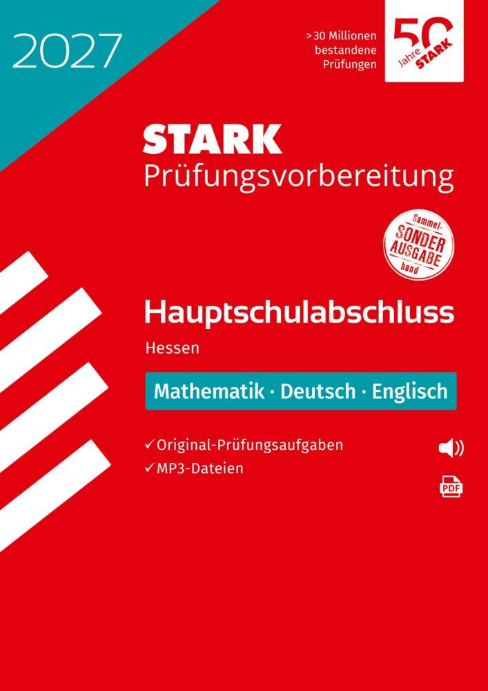 STARK Mathematik, Deutsch, Englisch - Hauptschulabschluss 2027 Hessen - Prüfungsvorbereitung