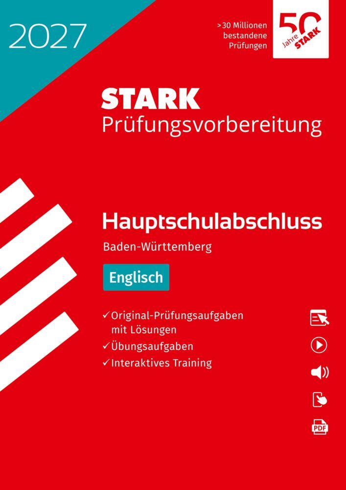 STARK Englisch - Hauptschulabschluss 2027 BW - Prüfungsvorbereitung inkl. Lösungen, m. 1 Buch, m. 1 Beilage