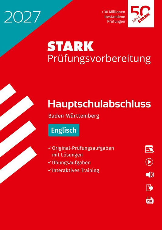 STARK Englisch - Hauptschulabschluss 2027 BW - Prüfungsvorbereitung inkl. Lösungen, m. 1 Buch, m. 1 Beilage