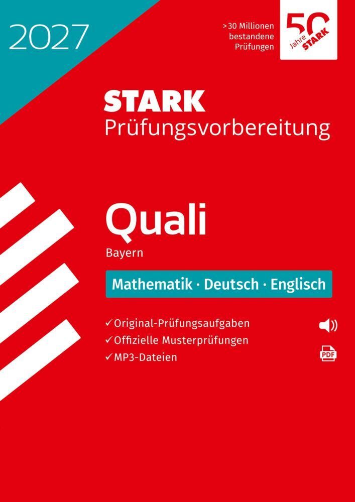 STARK Mathematik, Deutsch, Englisch 9. Klasse - Quali Mittelschule 2027 Bayern - Prüfungsvorbereitung