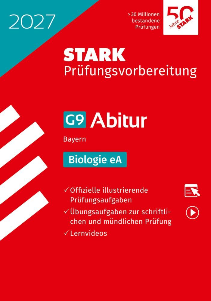STARK Biologie eA - Abitur 2027 Bayern - Prüfungsvorbereitung, m. 1 Buch, m. 1 Beilage