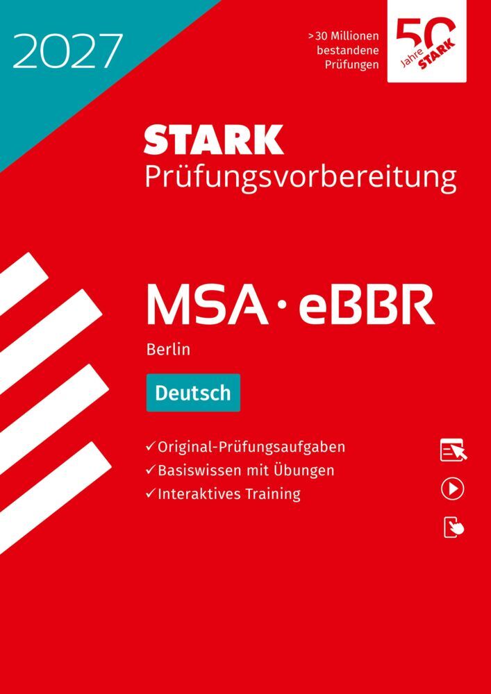 STARK Deutsch - MSA/eBBR 2027 Berlin - Prüfungsvorbereitung, m. 1 Buch, m. 1 Beilage