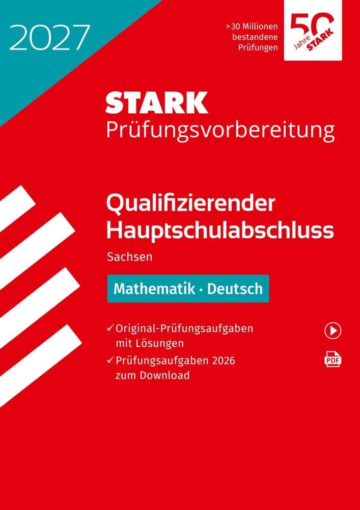 STARK Mathematik, Deutsch - Qualifizierender Hauptschulabschluss 2027 Sachsen - Prüfungsvorbereitung