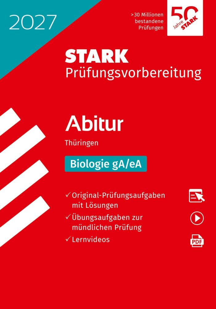 STARK Biologie - Abitur 2027 Thüringen - Prüfungsvorbereitung, m. 1 Buch, m. 1 Beilage