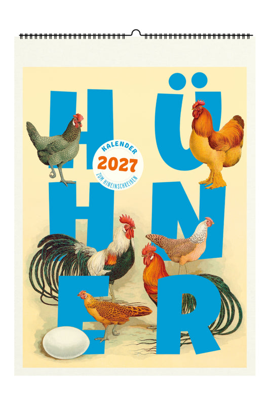 Hühner. Wandkalender 2027