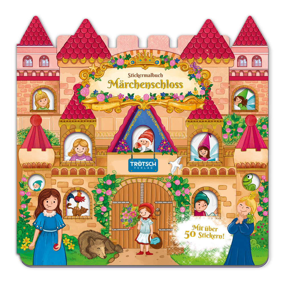 TRÖTSCH - Malbuch Stickermalbuch Märchenschloss| Ab 4 Jahren (Trötsch Verlag Gmbh & Co.Kg)