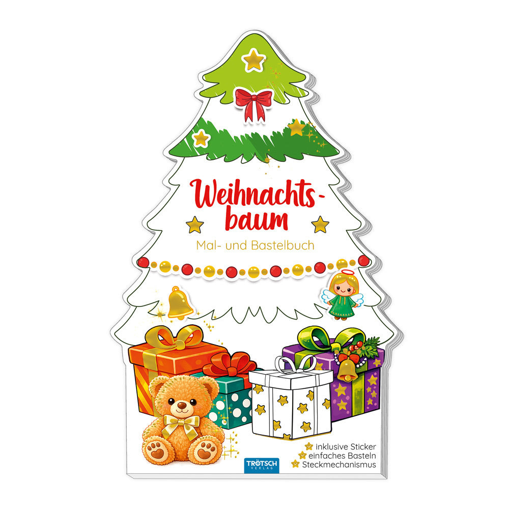 TRÖTSCH - Mal- und Bastelbuch Weihnachtsbaum Mal- und Bastelbuch| Ab 4 Jahren (Trötsch Verlag Gmbh & Co.Kg)