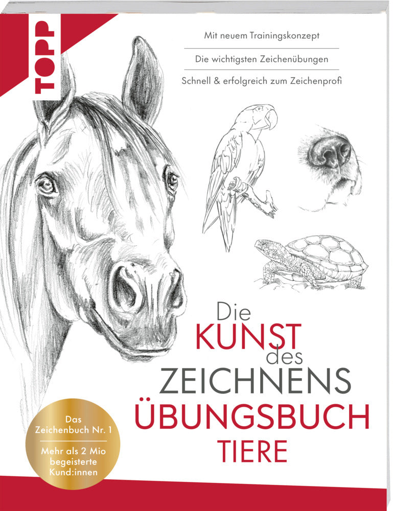 Die Kunst des Zeichnens Tiere Übungsbuch (Frechverlag)