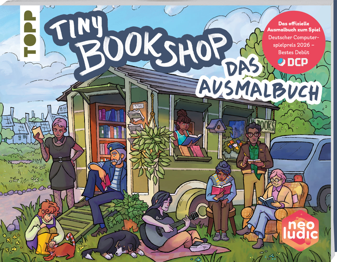 Tiny Bookshop - Das Ausmalbuch (Neoludic Games)