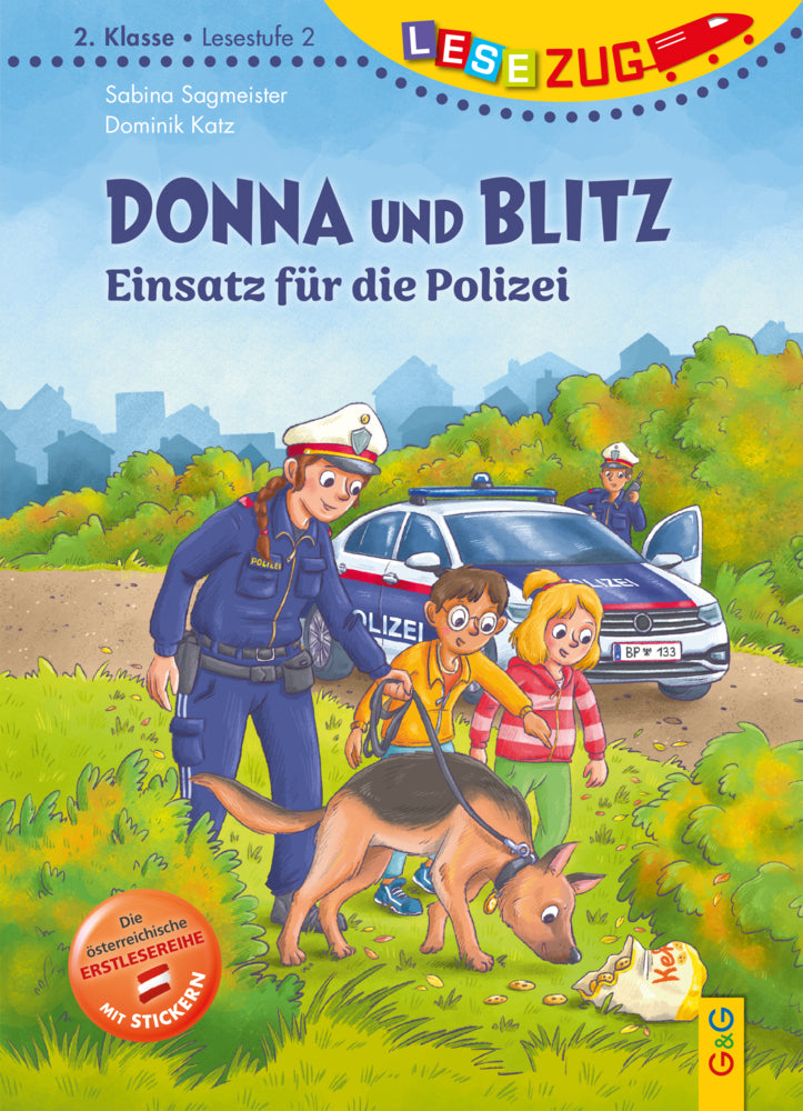 LESEZUG/2. Klasse - LESESTUFE 2: Donna und Blitz - Einsatz für die Polizei (Sabina Sagmeister)