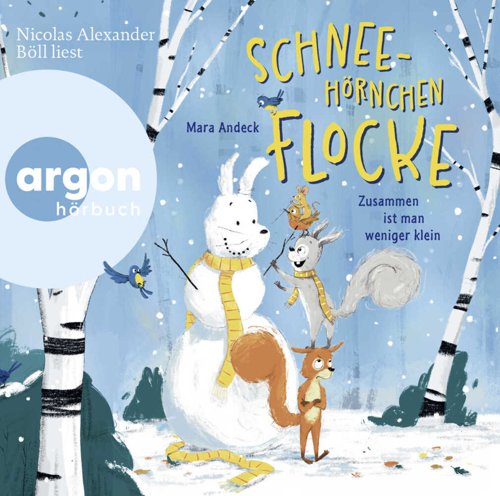 Schneehörnchen Flocke - Zusammen ist man weniger klein, 2 Audio-CD (Mara Andeck)