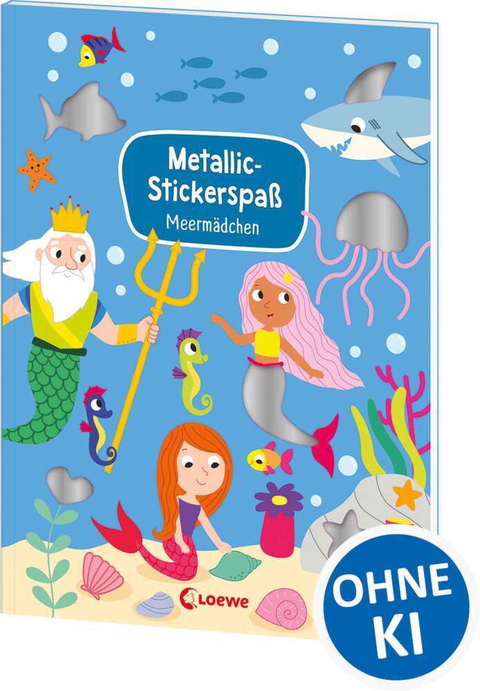 Metallic-Stickerspaß - Meermädchen