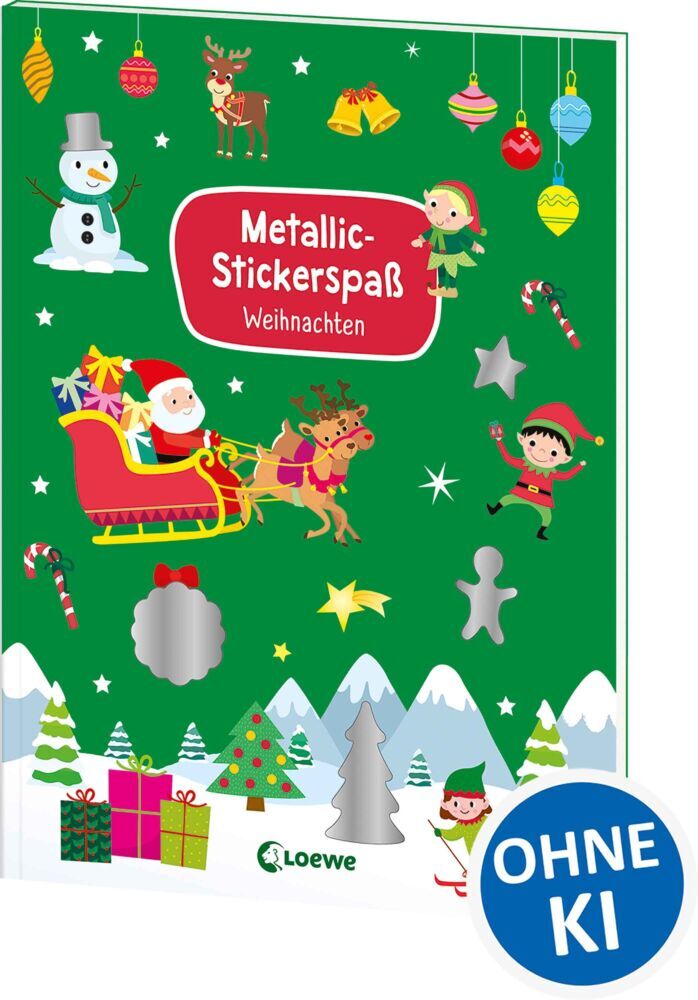 Metallic-Stickerspaß - Weihnachten