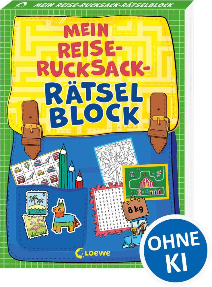 Mein Reise-Rucksack-Rätselblock [grün]