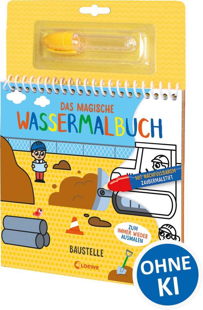 Das magische Wassermalbuch - Baustelle