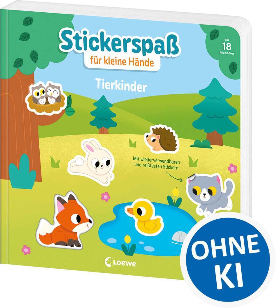 Stickerspaß für kleine Hände - Tierkinder