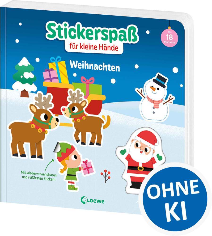 Stickerspaß für kleine Hände - Weihnachten