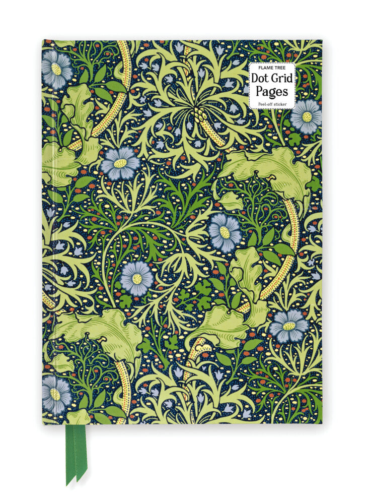Premium Notizbuch DIN A5: William Morris, Meeresalgen Tapetendesign (Flame Tree Publishing)