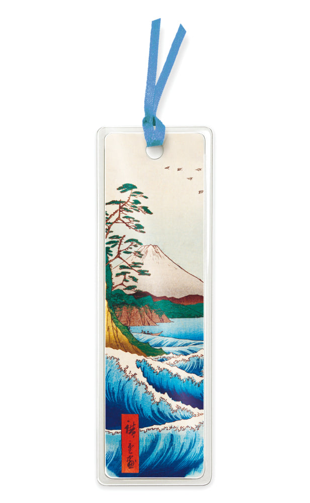 10er-Verpackungseinheit Lesezeichen: Utagawa Hiroshige, Das Meer bei Sata (Flame Tree Publishing)
