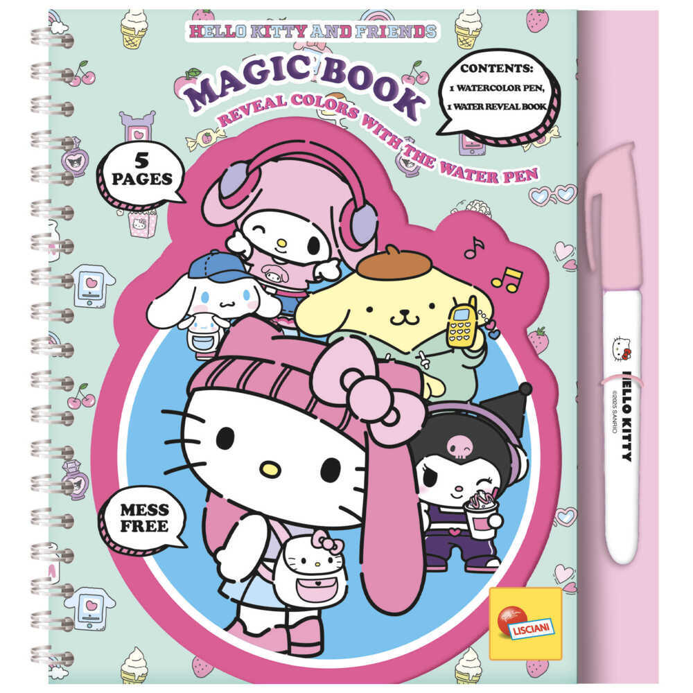 Hello Kitty And Friends Magisches Wassermslfarben-Buch In Display 8