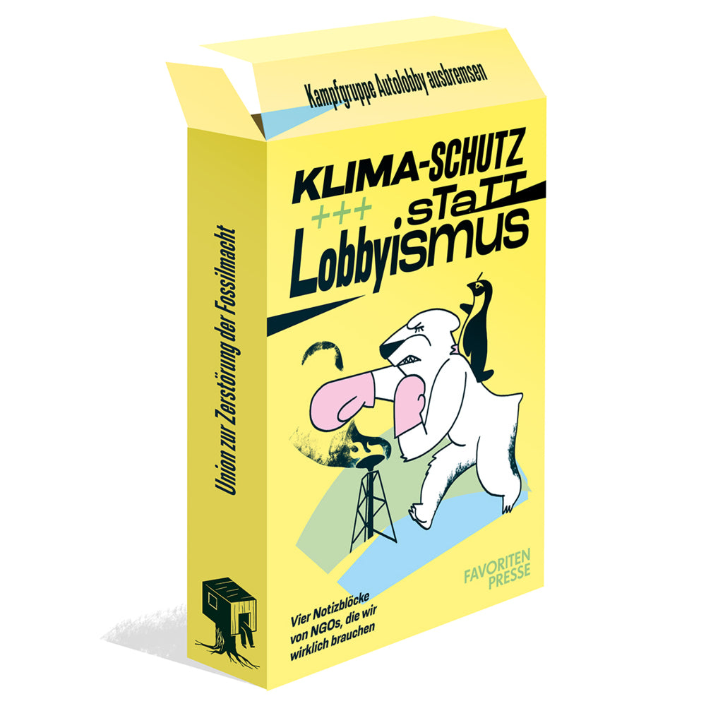 Notizblock-Set - Klimaschutz statt Lobbyismus