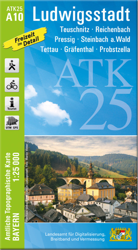 ATK25-A10 Ludwigsstadt (Amtliche Topographische Karte 1:25000) (Breitband Und Vermessung, Bayern Landesamt Für Digitalisierung)