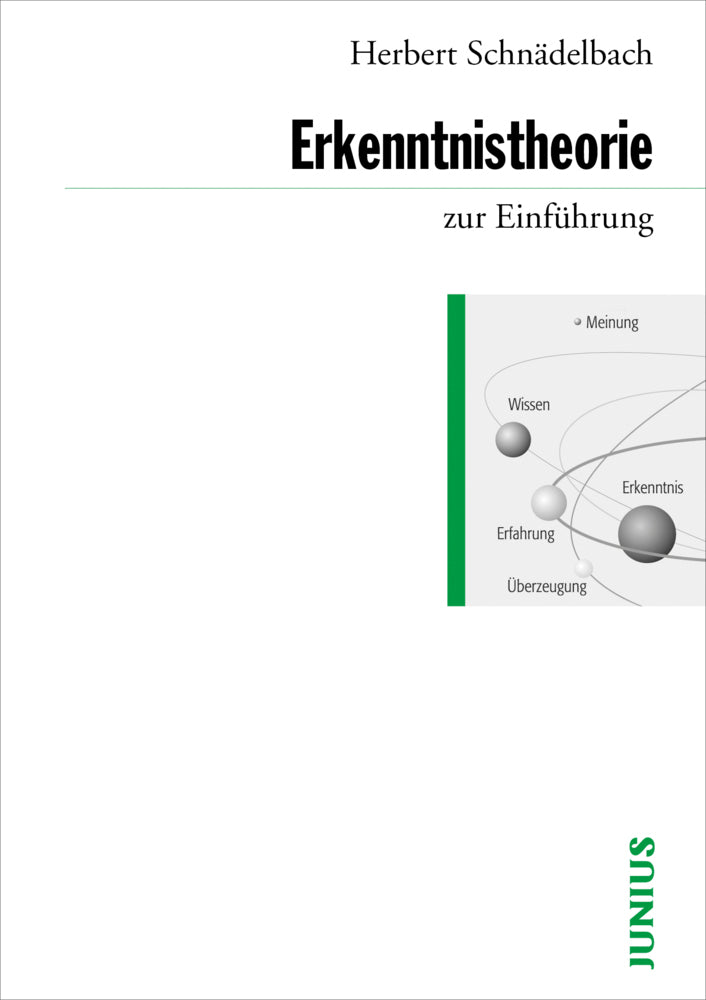 Erkenntnistheorie zur Einführung (Herbert Schnädelbach)