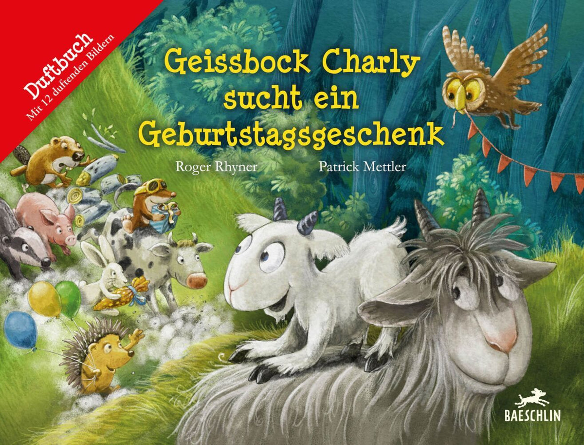 Geissbock Charly sucht ein Geburtstagsgeschenk (Roger Rhyner)