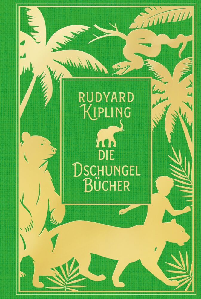 Die Dschungelbücher (Das Dschungelbuch + Das neue Dschungelbuch): mit Illustrationen (Rudyard Kipling)