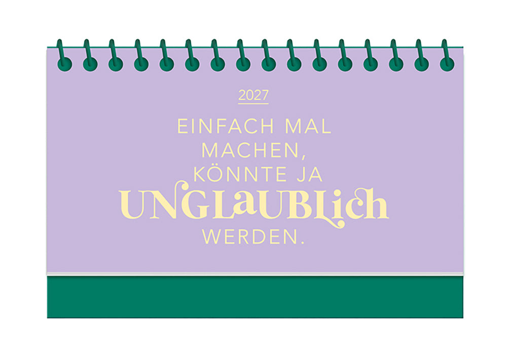 Mini-Kalender Colour Up 2027 Einfach mal machen