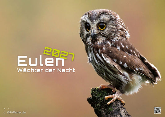 Eulen - Wächter der Nacht - 2027 - Kalender DIN A2 (Gp-Fever.De)