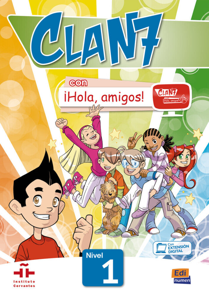 Clan 7 con ¡Hola, amigos! 1, m. 1 Buch, m. 1 Beilage (Editorial Edinumen)