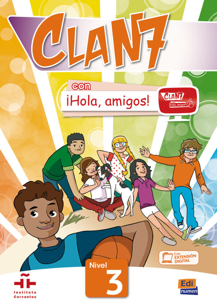 Clan 7 con ¡Hola, amigos! 3, m. 1 Buch, m. 1 Beilage (Editorial Edinumen)