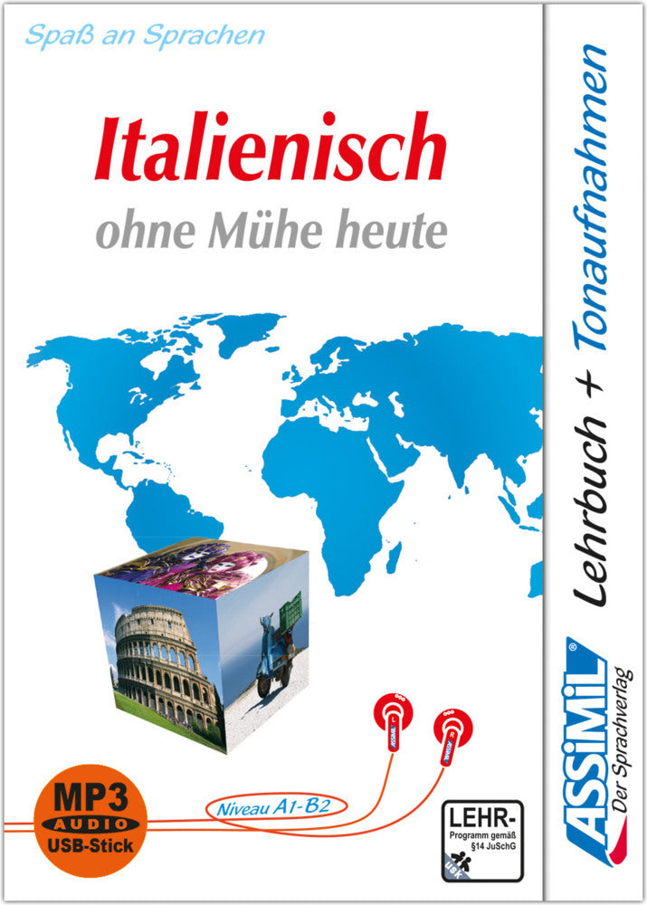 ASSiMiL Italienisch ohne Mühe heute -  MP3-Sprachkurs mit USB-Stick - Niveau A1-B2 (Assimil Gmbh)