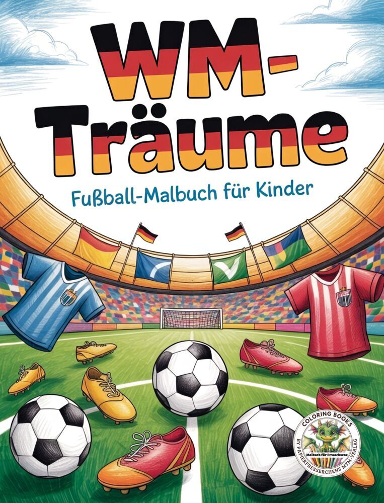 WM-Träume - Fußball-Malbuch für Kinder (Nanja Holland)