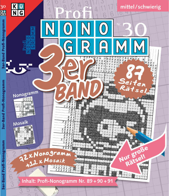 Profi-Nonogramm 3er-Band Nr. 30 (Conceptis Puzzles)