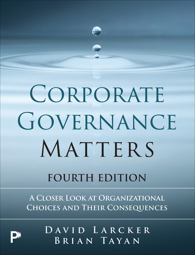Corporate Governance Matters (David Larcker)