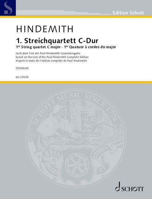 1. Streichquartett C-Dur (Giselher Schubert)