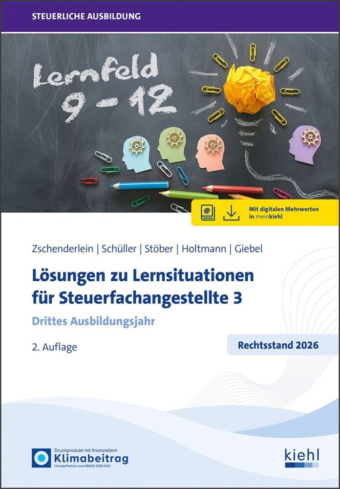 Lösungen zu Lernsituationen für Steuerfachangestellte 3 (Oliver Zschenderlein)