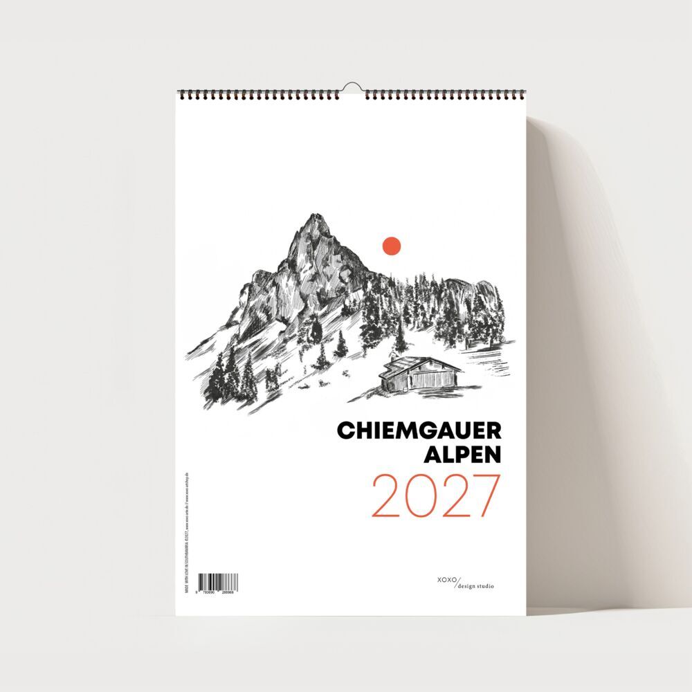 Chiemgauer Alpen, Design Wandkalender 2027, Monatskalender, A4 (Anja Garschhammer)
