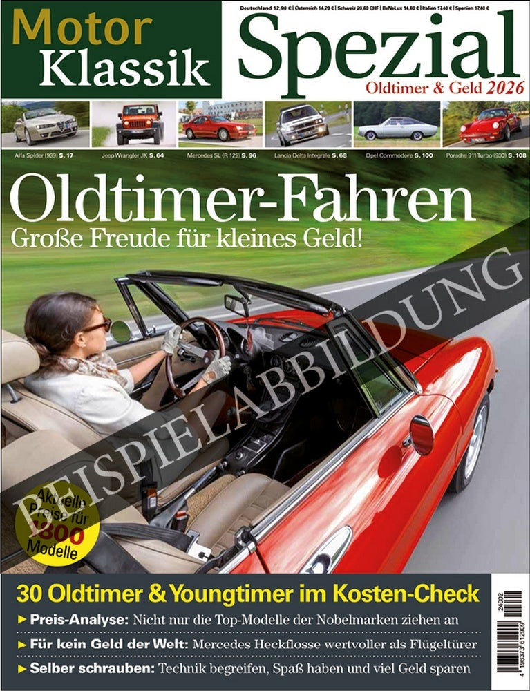 Motor Klassik Spezial Oldtimer & Geld