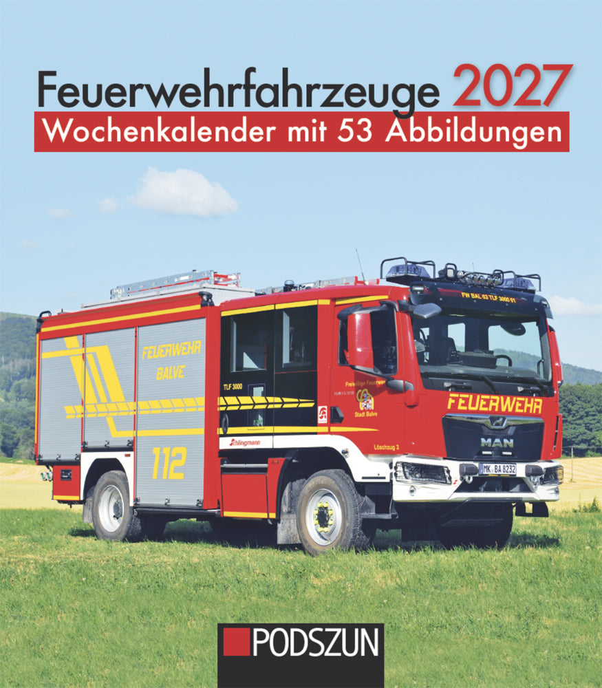 Feuerwehrfahrzeuge 2027 Wochenkalender