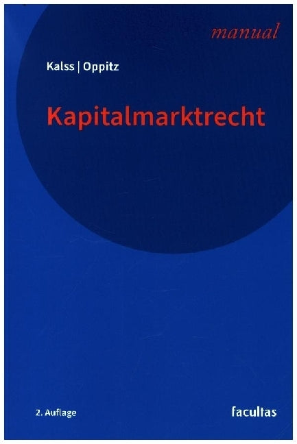 Kapitalmarktrecht (Susanne Kalss)