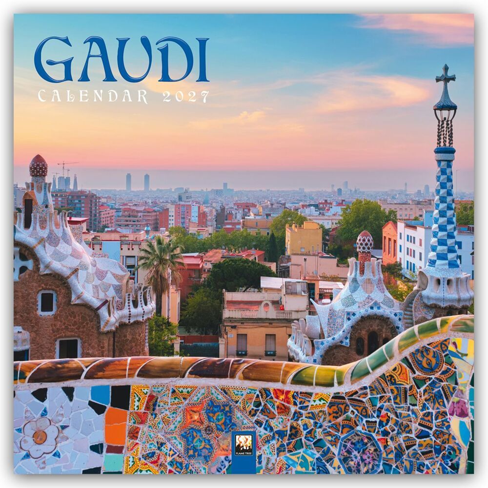 Gaudí - Antoni Gaudí 2027 - Original Flame Tree Publishing-Kalender [Kalender] (Flame Tree Publishing)
