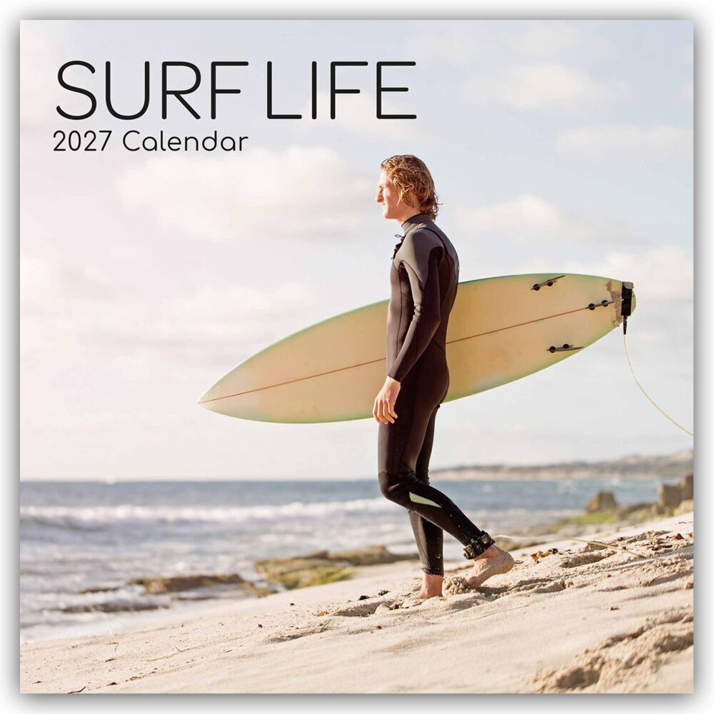 Surf Life - Surfen - Surfing 2027 - 16-Monatskalender (The Gifted Stationery Co. Ltd)