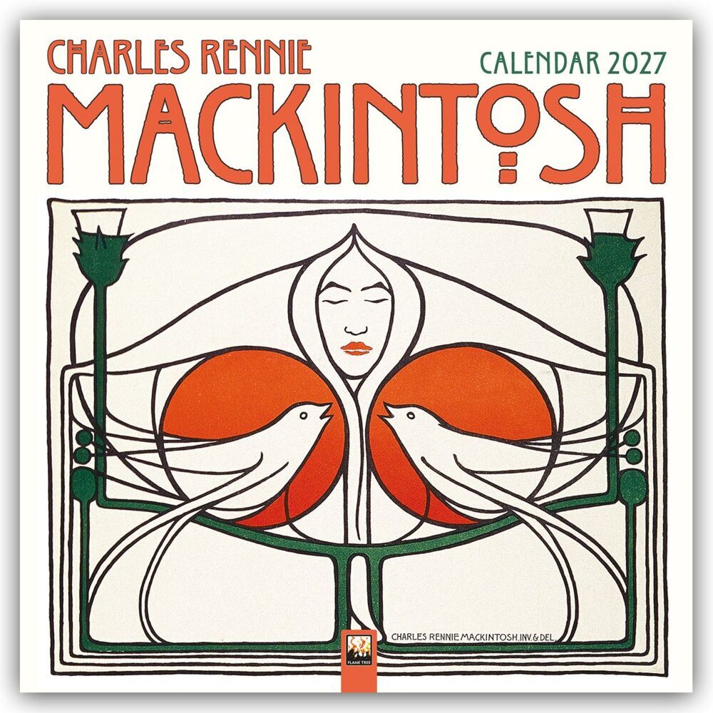 Charles Rennie Mackintosh 2027 - Original Flame Tree Publishing-Kalender [Kalender] (Flame Tree Publishing)