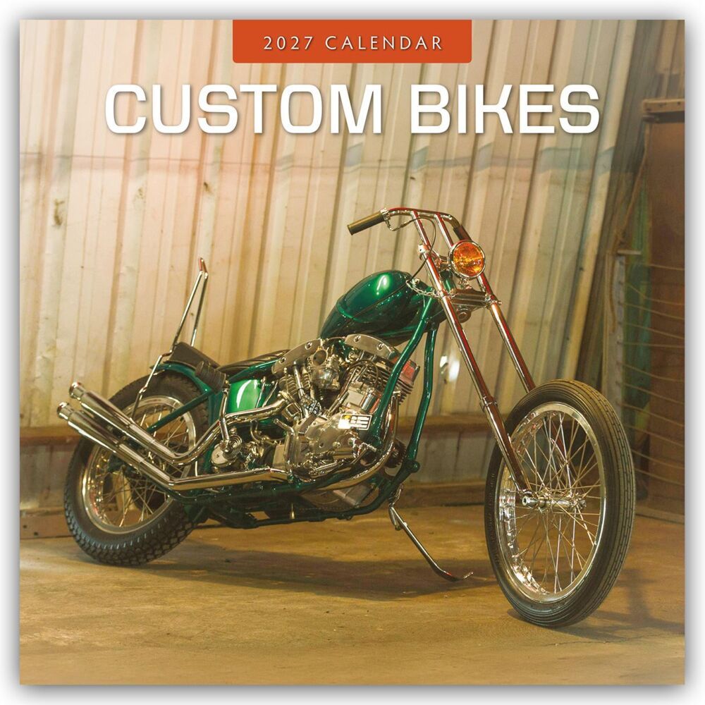 Custom Bikes - Umgebaute Motorräder 2027 - 16-Monatskalender (Red Robin Publishing Ltd)