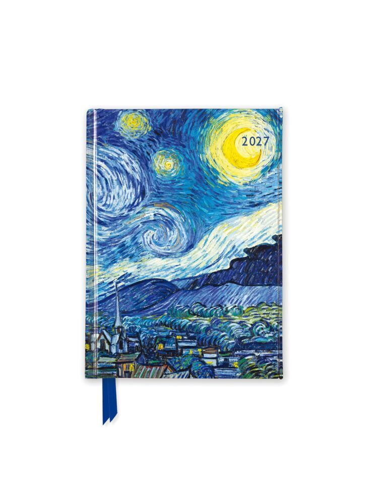 Vincent van Gogh - Sternennacht - Taschenkalender 2027 (Flame Tree Publishing)